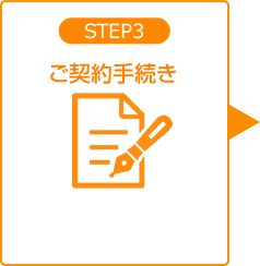 STEP3 ご契約手続き